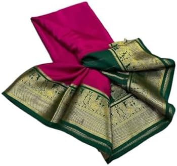 Cerep Mysore Silk Women's Print Saree Elegant Handwoven Traditional Saree with Vibrant Patterns, Perfect for Festivals, Weddings, and Special Occasions-ARC01