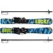 Lucky Bums Toddler Kids Beginner Snow Skis and Poles Set, Digital Blue