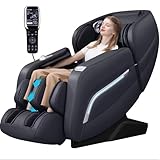 iRest A306 Massage Chair, Full Body Zero Gravity Recliner with AI Voice Control, SL Track, Bluetooth, Yoga Stretching, Foot Rollers, Airbags, Heating (Black)