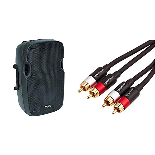 Bafles de sonido para animar tus fiestas con altavoz activo de 10" y cable RCA negro