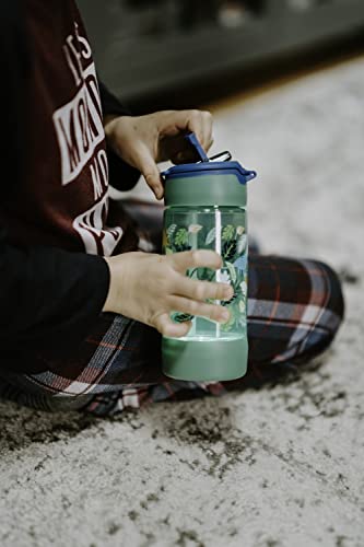Cool Gear 2-Pack 16 Oz Pop Lights Water Bottles | Light Up & Designed Travel Cup For Kids, Outdoors, Gifts - Shark/Dino #TOP6