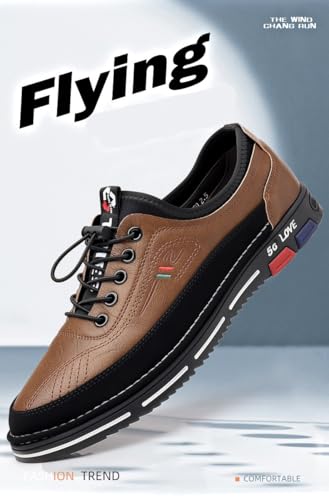 Plus Size Men's Trendy Color Block Business Shoes, Comfy Non Slip Lace Up Rubber Sole Dress Shoes, Men's Footwear2