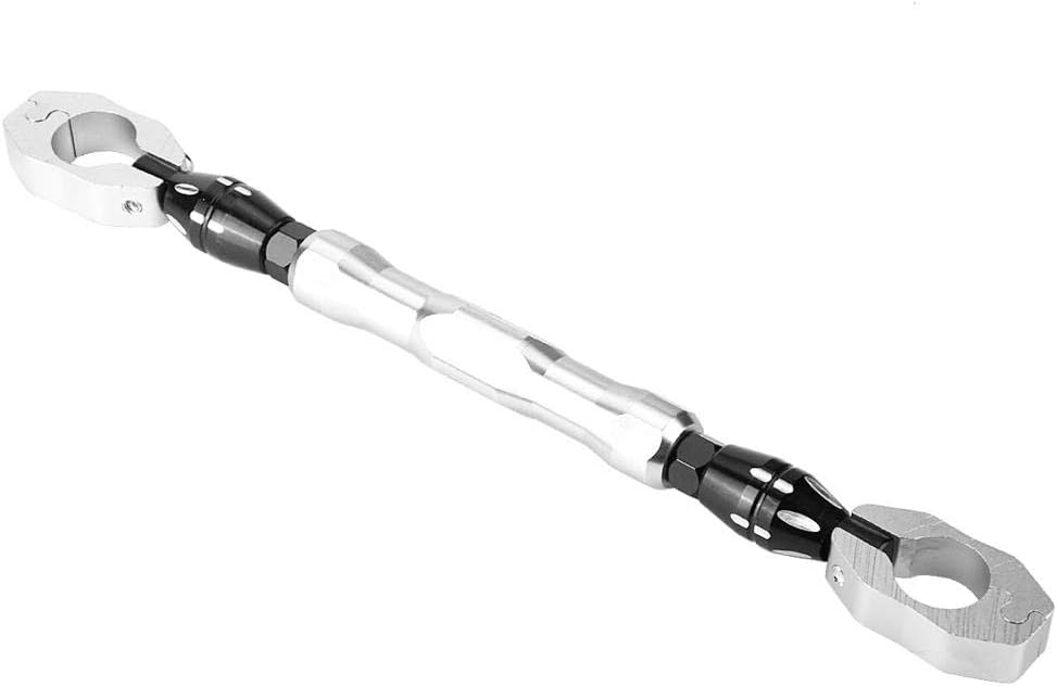 Aramox Motorcycle Balance Bar, 7/8 inch 22mm Aluminum Alloy Adjustable Handlebar Crossbar Reinforcement Lever, Silver