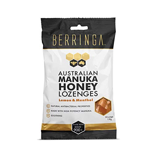 Berringa Australian Manuka Honey Lozenges (Lemon & Menthol)