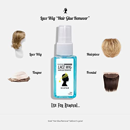 SILSTAR PROFESSIONAL Inevitable LACE Wig Hair Glue Bond Remover/Wig Glue Remover Safely REMOVES Glue Without Irritation/Completely DISSOLVES Glue/Clean Remover/Frontal Closure,Hairpiece, LACE Wig - Image 6