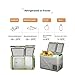 Xiaoyuus 35L Car Refrigerator Dual Door Portable Freezer for Vehicle and Home Large Capacity Mini Fridge