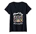Mujer Cheat Day Six Pack con donas, pastel, helado, hamburguesa Camiseta Cuello V