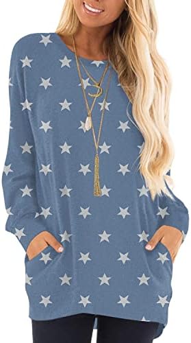 KUOTAI Womens 2022 Fall Long Sleeve T-shirts Casual Tunic Tops for Leggings Loose Soft Blouses with Pocket 1 KUOTAI Womens 2022 Fall Long Sleeve T-shirts Casual Tunic Tops for Leggings Loose Soft Blouses with Pocket