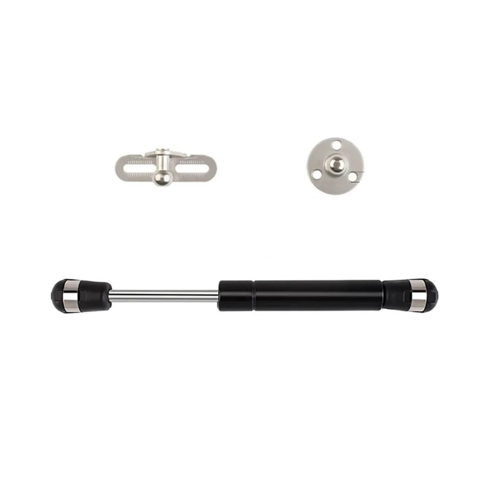 Lsnnmu Black 4Pcs Gas Springs 100N Struts Lift Supports Shocks Soft Close Hinges Furniture Cabinet Door Lid Stay For Storage Box Strut For Furniture(Black)