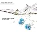 Kleuete 10 Pound Fire Pit Glass 1/2 Inch Reflective Round Fire Glass Drops Beads Rocks for Natural or Propane Fire Pit and Landscaping Pacific Blue