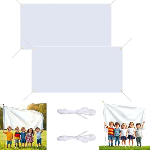 Banner Selbst Gestalten Abi Plakat Stoff Plakat 2 Stück 200x100cm Weiße Banner Personalisiert Für Geburtstag Hochzeit DIY Projekte Outdoor Partyfeiern
