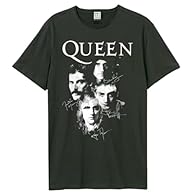 AUTHENTIC BAND DESIGN: Show your true fandom with a 100% officially licensed Queen band, logo, and printed signature design. SOFT TOUCH FABRIC: Crafted from 100% cotton with a carbon brushed finish, providing an incredibly soft touch for comfortable ...