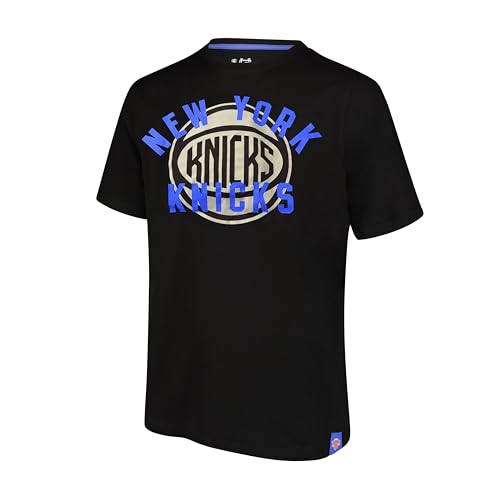 Ultra Game Adults NBA Official Super Soft Game Day T-Shirt, New York Knicks, Black, Small by Ultra Game - Used condition - US$14.89