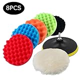 ♥Hohe Qualität: Erstklassige Wollunterlage, Schwammunterlage, biegbar, waschbar und wiederverwendbar. Starke Adsorption auf der Oberfläche der Polierschwämme, was zu besserem Polieren führt.