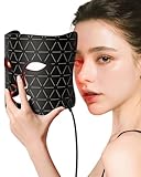FOLOKE LED Light Therapy Face Mask, Red Light for Skin Rejuvenation, Blue Light for Relief and Skin Repair, Enhanced Skin Restoration and Double Rejuvenation Effect (BLACK)