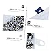 SOLUSTRE 180pcs Hollow Fisheye Gasket Stainless Steel Countersunk Washers for DIY Projects Industrial Equipment and Home Crafting