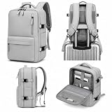 Mochila de Viagem Expansível Grande Capacidade | Mochila Executiva Impermeável para Notebook | Masculina e Feminina | Ideal para Avião, Trabalho e Faculdade
