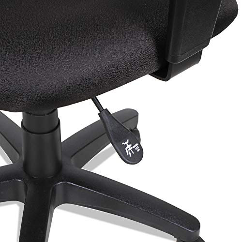 Alera VTA4810 Essentia Series Swivel Task Chair with Adjustable Arms, Black