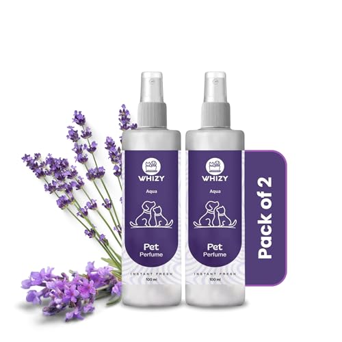 Whizy Pet perfume Aqua scent (Pack of 2), Dog deodorant, Long Lasting fragrance spray for dogs, Cat perfume Whizy Pet perfume Aqua scent (Pack of 2), Dog deodorant, Long Lasting fragrance spray for dogs, Cat perfume