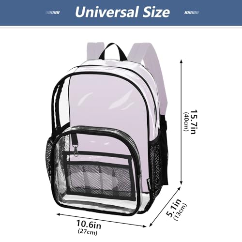 Gradient Thistle Ombre Clear Bag for Women Travel Boys Backpacks for Girls Approved Transparent Bag4