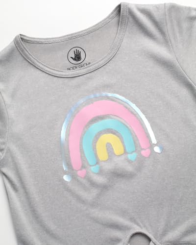 Body Glove Girls' Leggings Set - 3 Piece Windbreaker, T-Shirt, Leggings - Athleisure Outfit Set for Girls (2T-6X)3