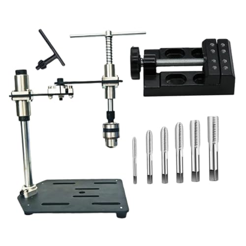 Machine de taraudage manuelle compacte en métal pour atelier mécanique