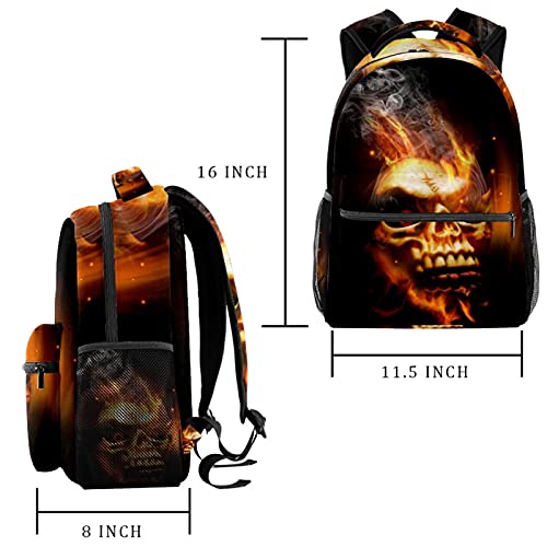 Sac à dos voyage tête de mort avec porte-bouteille filles garçons