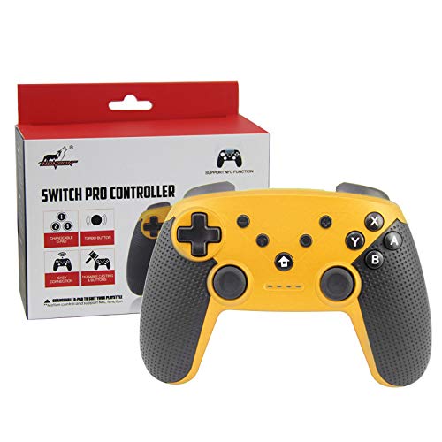 Switch Pro Controller Bluetooth Wireless Handle With 6-Axis Gyroscope NFC Sensing Function Compatible PC/Android/PS3 (Black)