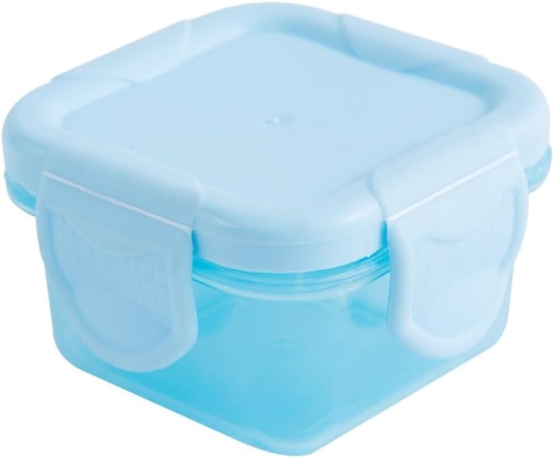 Food Storage Containers Square Mini Fresh-keeping Box Thickened Portable Sealed Baby Food Supplement Box Household Jam Packing Storage Box Fridge Organizer Blue 5 * 5 * 4cm