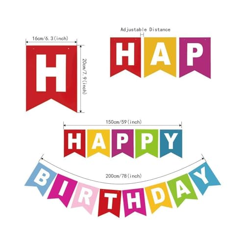 Image of Party Propz Happy Birthday Decoration Kit for Kids - 34 Pcs, Happy Birthday Banner and Polka Balloons for Decoration, Balloon for Birthday with Paper Ribbon,Bday Combo for Boys & Girls (Cardstock)