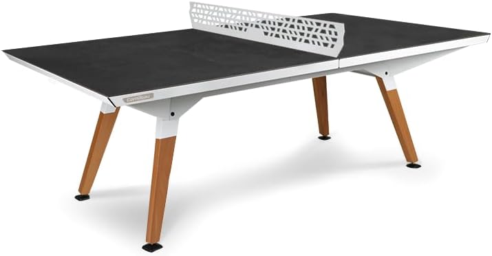CORNILLEAU - Origin Outdoor Table Medium - Design Ping-Pong Table - Made in France - Convertible - White