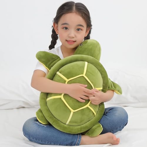 Dalmao 50cm Schildkröte Kuscheltier Groß, weiches Kuschelkissen mit Jumbo-Schildkröte, Cartoon Plüschtier Meeresschildkröte, Geschenk für Kinder Geburtstag, Ostern