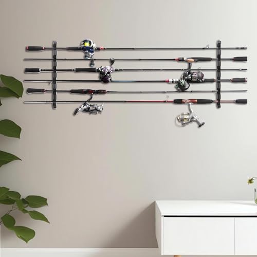 Rack para vara de pesca, suportes para vara de parede | Porta-varas de pesca Armazenamento que econo