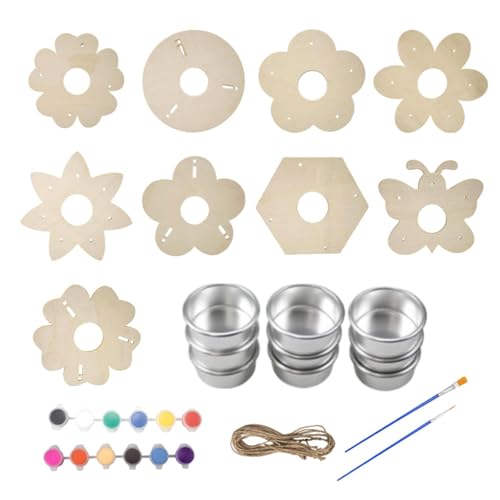 Unlackiertes Holz-Bastelset – DIY Vogelfutterspender für Kinder | Spatzen-Lebensmittelbehälter, Herstellung von , Mädchen, Studenten, Hinterhof, Garten, Zuhause, Klassenzimmer, Aktivität