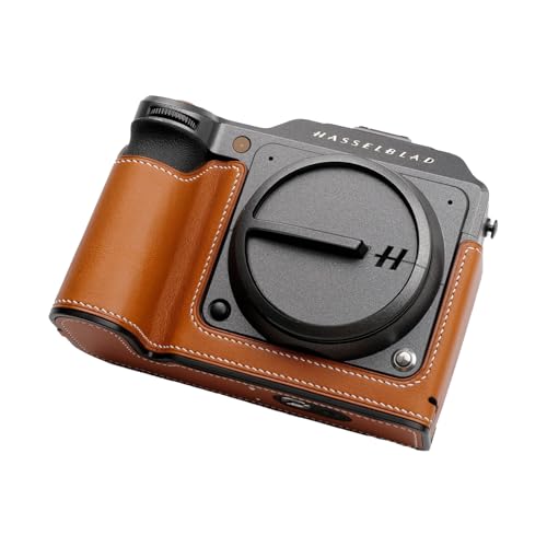 CLC handmade�Ή� Hasselblad X2D 100C ��p �I�[�v�i�u���^�C�v �{�v �{�f�B�P�[�X �J�����P�[�X �J�����J�o�[ �J�����o�b�O �{�v �y�����z���w���v�{��+���^���x�[�X�v���[�g+�n���h����3-in-1�f�U�C�� (Brown-