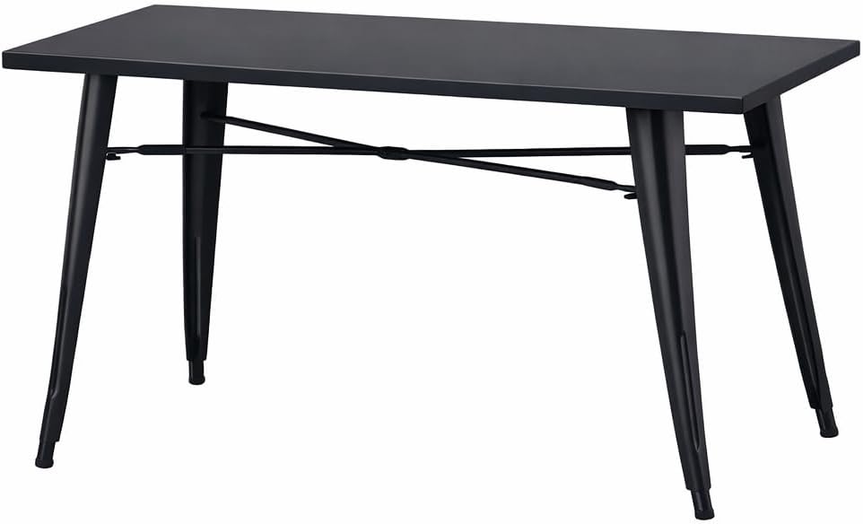 CenPro Commercial Steel 24" x 24" Black Standard Height Outdoor Table | Restaurants, Bars, Wineries, Patios, Residential | (#32Q-135)