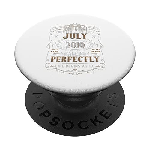 Julio 2010 The Man Myth Legend - Regalos de cumpleaños de 13 años PopSockets PopGrip Intercambiable