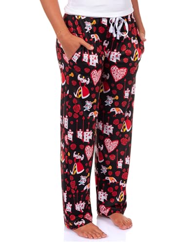 MJC Alice In Wonderland Pjs Womens Queen Of Hearts All Over Print