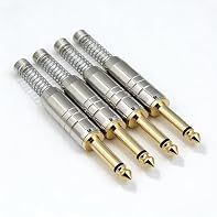 Premium gold-plated full-metal construction: These 6.35mm (1/4 inch) mono jack plugs feature thick gold plating for superior conductivity, minimal signal loss, and corrosion resistance – delivering crystal-clear tone for guitars, basses, keyboards, a...