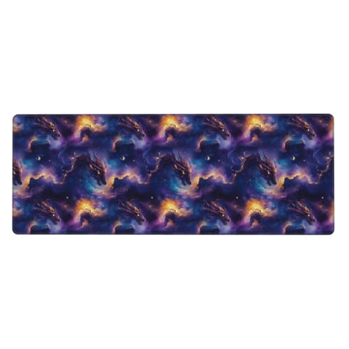 Tapis de souris de jeu grand format doté de bords cousus renforcés
