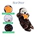 The Petting Zoo Sea Otter Stuffed Animal Plushie, Gifts for Kids, Wild Onez Ocean Animals, Otter Plush Toy 12 Inches