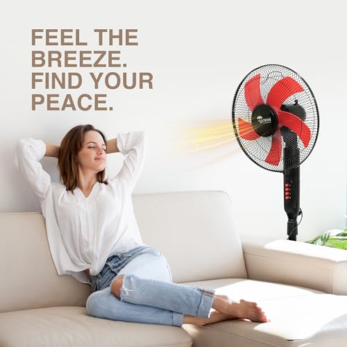 Image of ULTRON Fivesta 2 in 1 Pedestal & Table Fan (16 Inch) | 65W Powerful Motor | 70 CMM Air Delivery | 5 Blade Sweep | Thermal Overload Protection | Adjustable Height | 2 Year Warranty