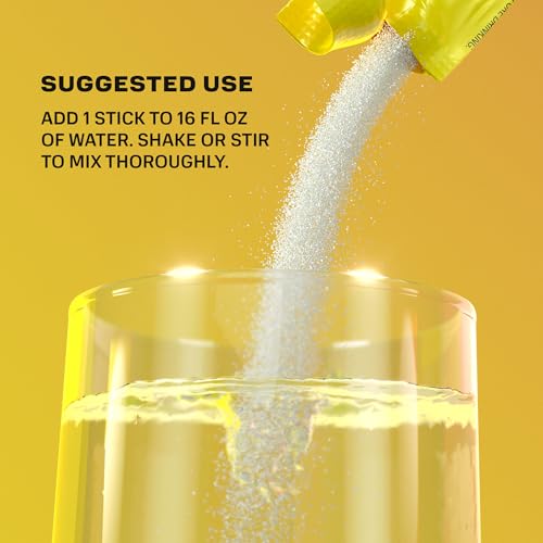Image of PRIME HYDRATION+ Electrolyte Powder Sticks, Lemonade, Sugar Free Hydration Drink Mix with Potassium, Magnesium & B Vitamins to Replenish Fluids, Caffeine Free, 16 Count
