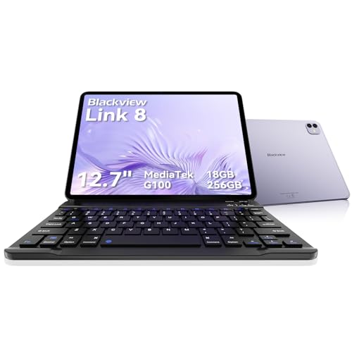 Blackview Link 8 Tablet 13 Zoll,Tablet mit Tastatur und Stift,90Hz Gaming Android 15 Tablets,18GB RAM+256GB ROM,MediaTek G100 Gemini AI/PC Modus/2K+ FHD/8400mAh/Widevine L1/Face ID/16MP+13MP/GPS