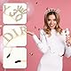 COMNICO Geburtstagskrone, Dirty Thirty  30. Geburtstags-Krone Roségold Tiara Königinnenkrone, Geschenke zum 30. Geburtstag für Frauen, Süßes „Happy Birthday“-Zubehör, Frauen Party Deko Accessoires