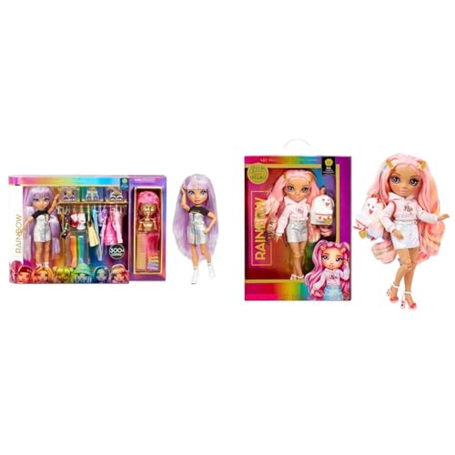 Rainbow High Fashion Studio - Exclusive Doll With Clothing, Accessories & 2 Sparkly Wigs & Junior High Special Edition - KIA HART - 9/22.86cm Pink Posable Fashion Doll