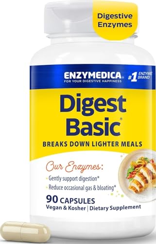 Enzymedica Digest Basic - Helps Gas & Bloating - 90 Caps