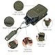 TOPTACPRO Taktische MOLLE Funkgerätetasche Tasche Universal Radio Halter für Walkie Talkie Motorola BaoFeng UV-5R BF-F8HP Einstellbare Lagerung Gewehr Magazin Tasche(Ranger Green)