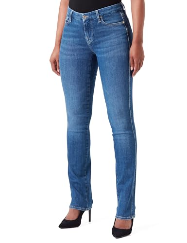 Jeans droit Mid Blue femme 7 For All Mankind Kimmie Straight denim