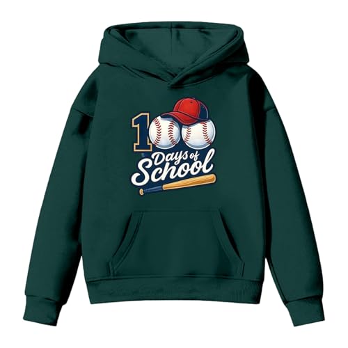 Sweat à capuche enfant Survived 67 + 33 days en coton uni pour l'école